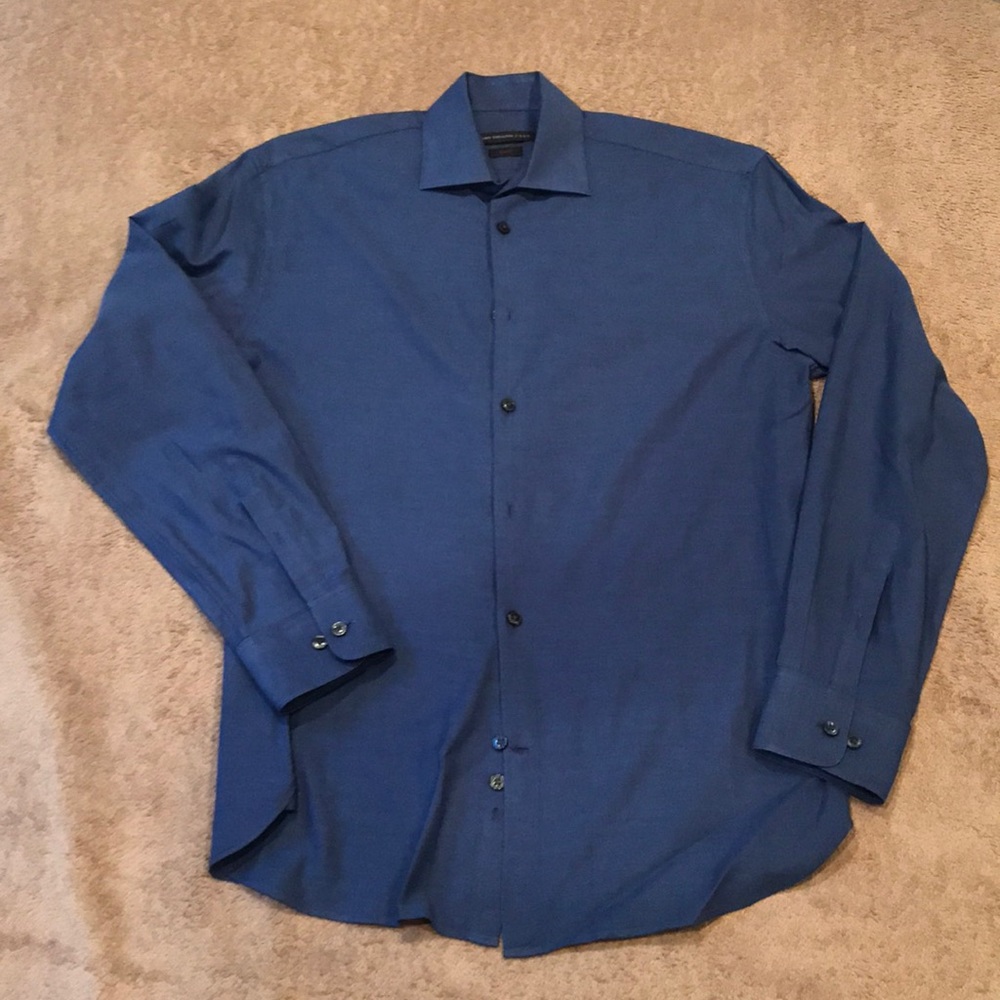 John Varvatos USA Slim Fit dark blue dress shirt
